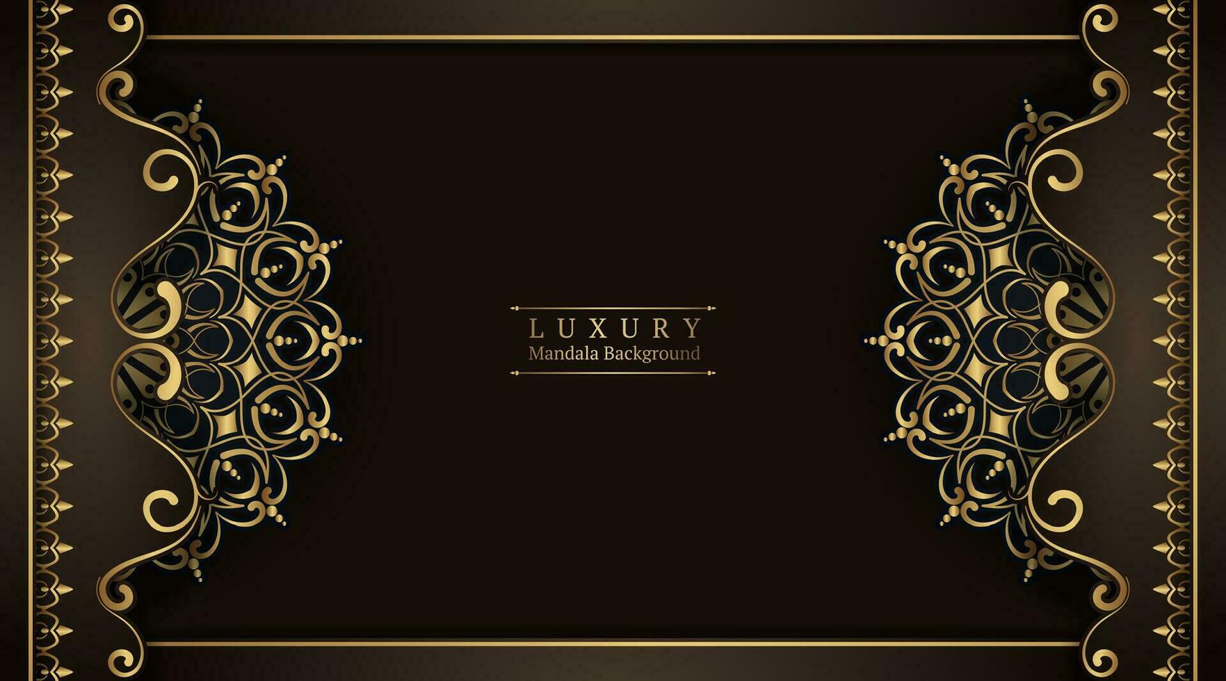 Luxury background with mandala ornament vector
