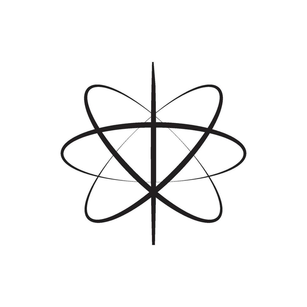 atom icon vector