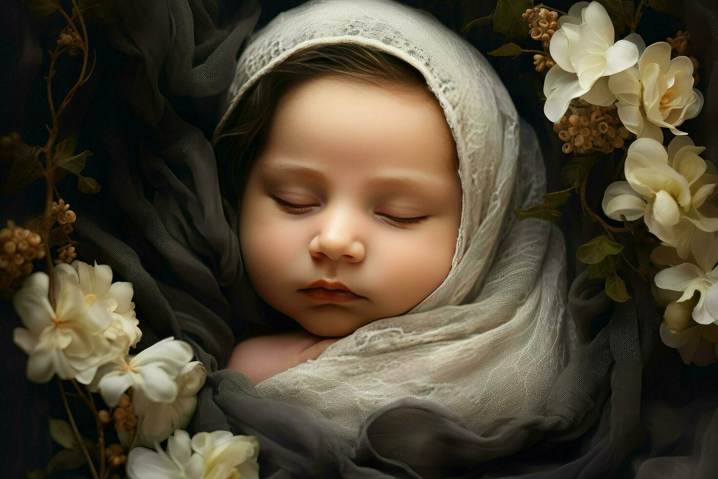 AI generated bron baby photo