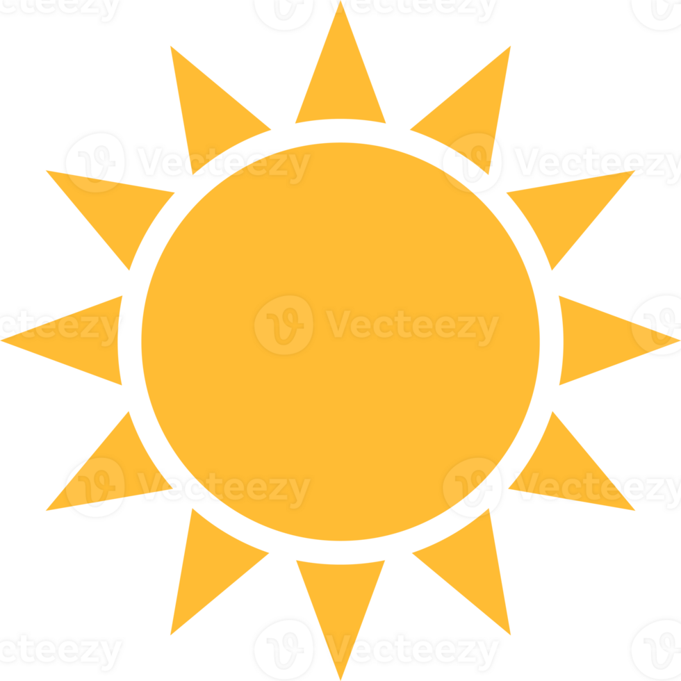 Sun icon for your web design, logo, UI. illustration png