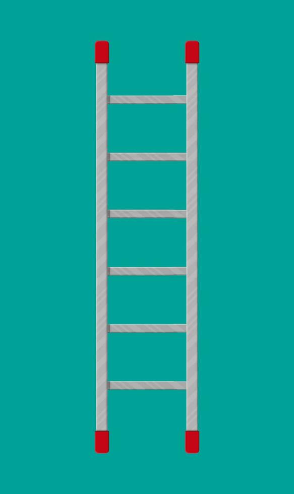Metal ladder. Vector illustration in flat style