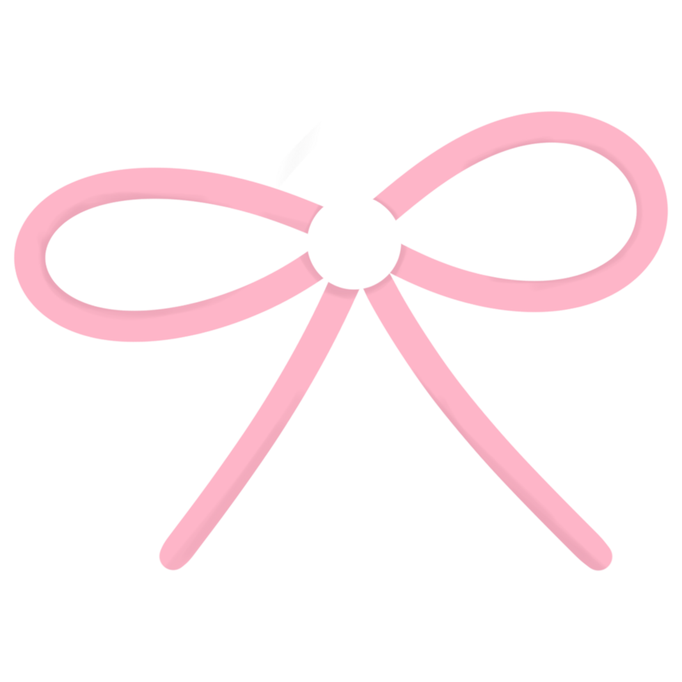 a pink ribbon on a transparent background png
