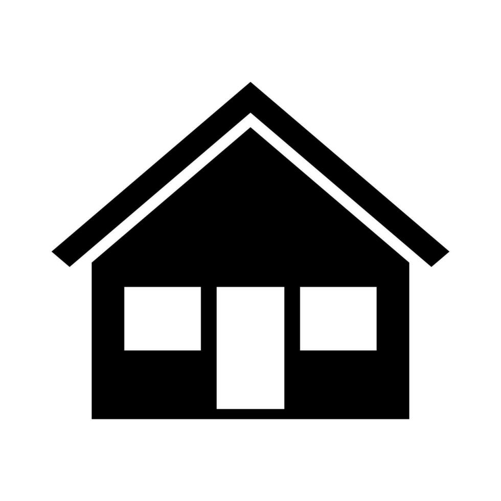 House black vector icon isolated on white backround