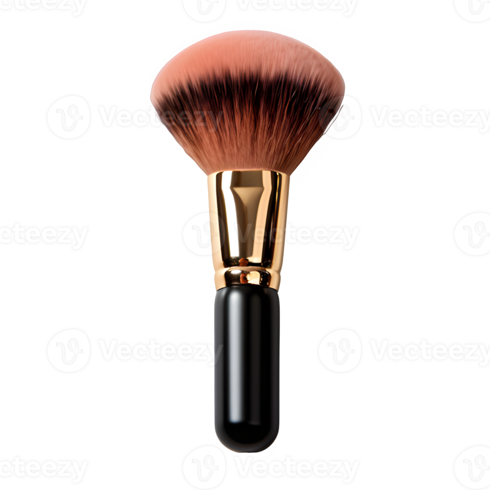 AI generated makeup brush isolated on transparent background ,generative ai png