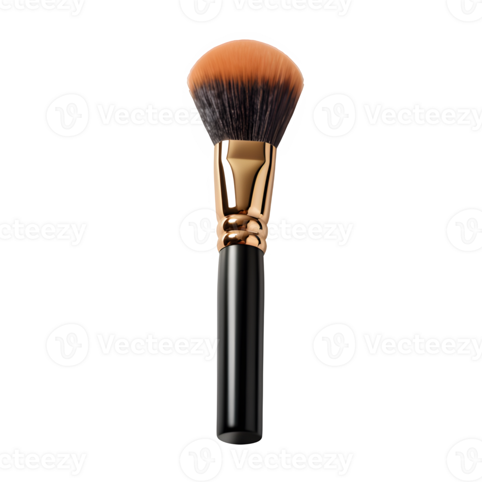 AI generated makeup brush isolated on transparent background ,generative ai png
