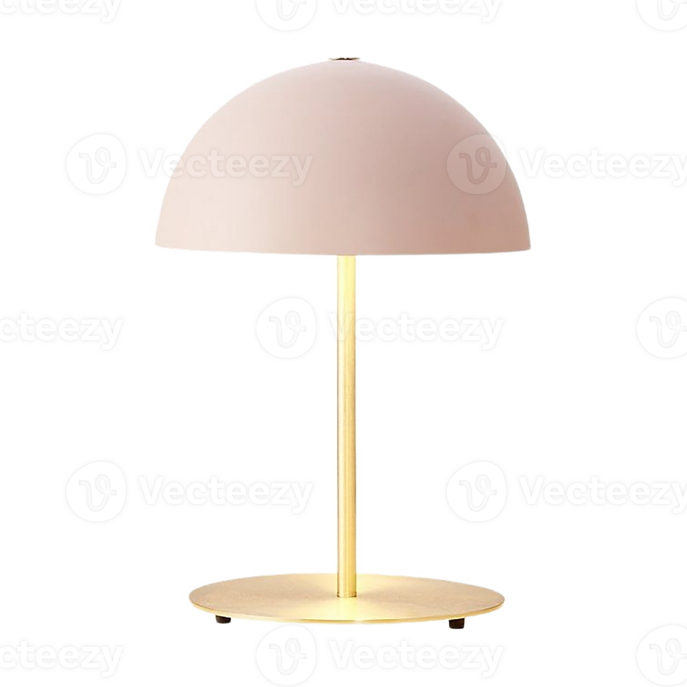 Light table lamp transparent background front view png