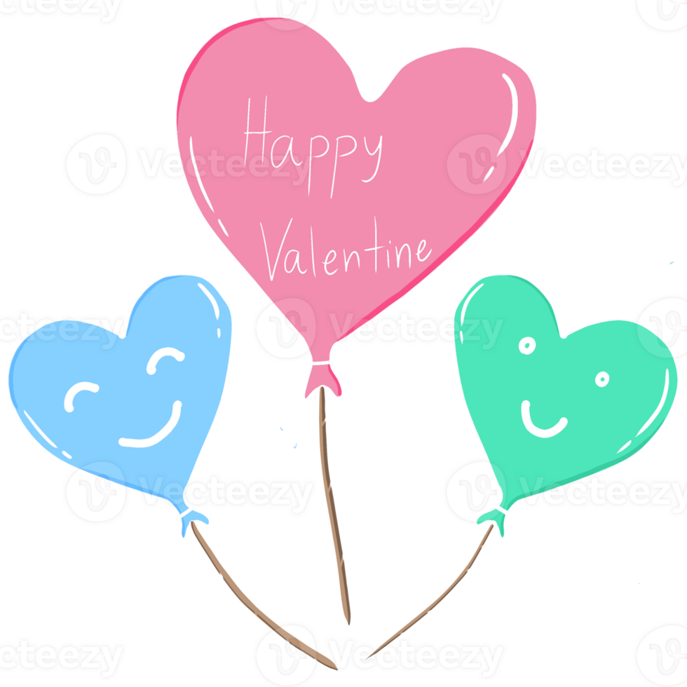 valentine heart balloon png