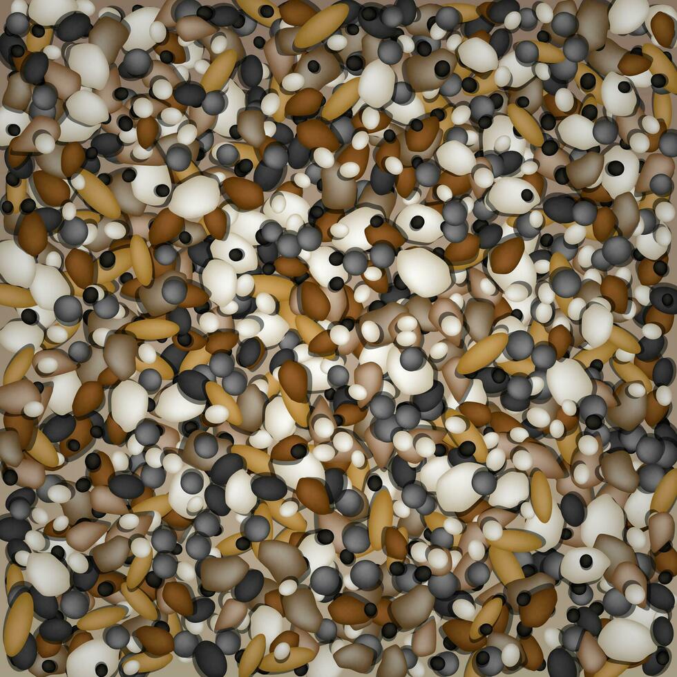 River or sea beach pebbles background for design and decorate, vector illustration