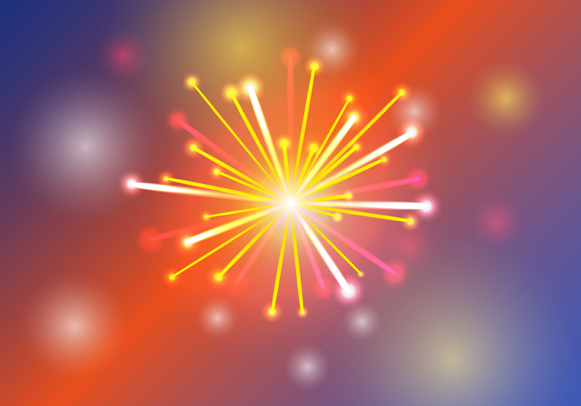 Vector Illustration of Fireworks orange and red color 35640113 Vector