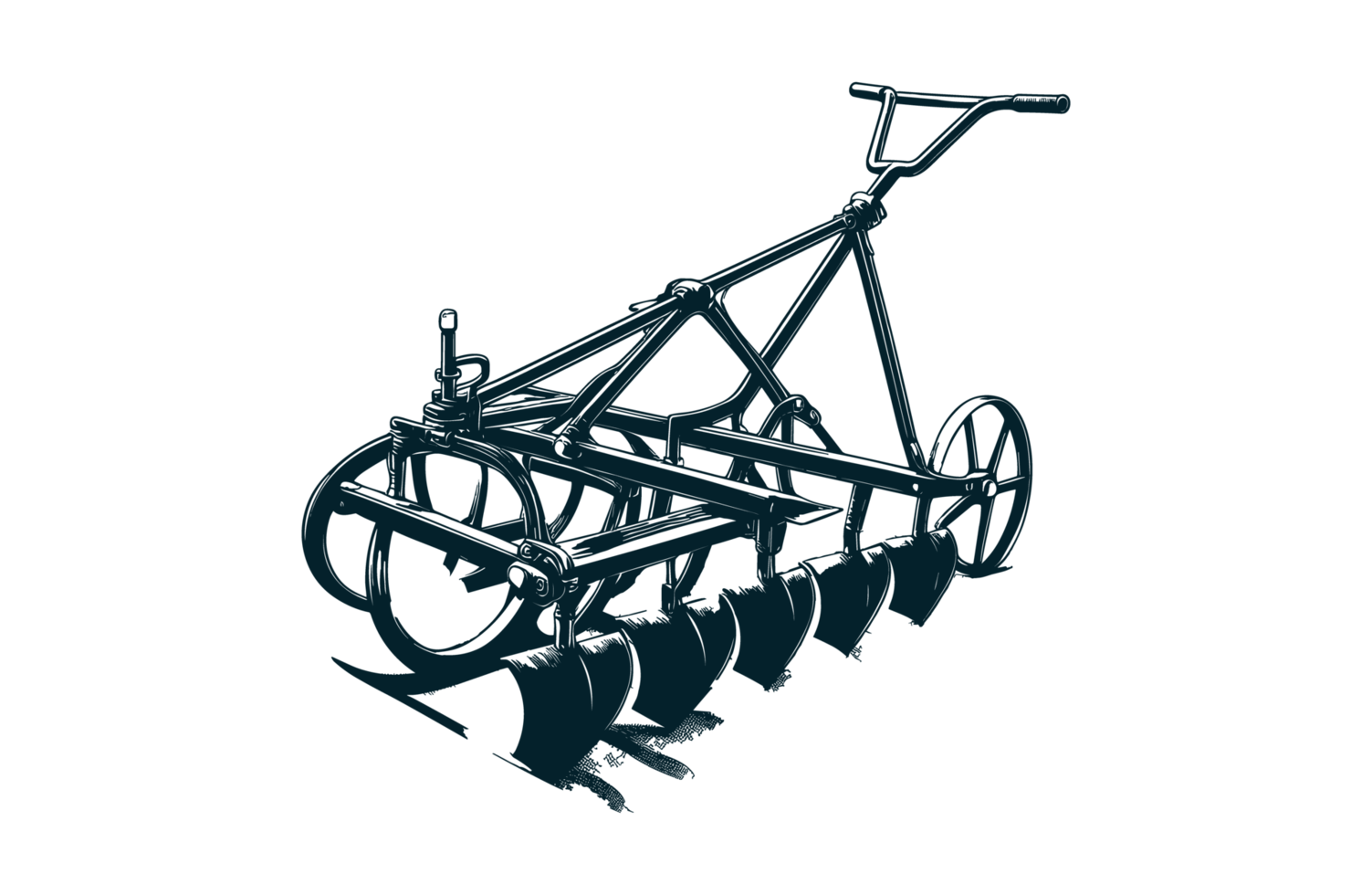 Cultivator Farm Tools Illustration Silhouette PNG File 35640122 PNG