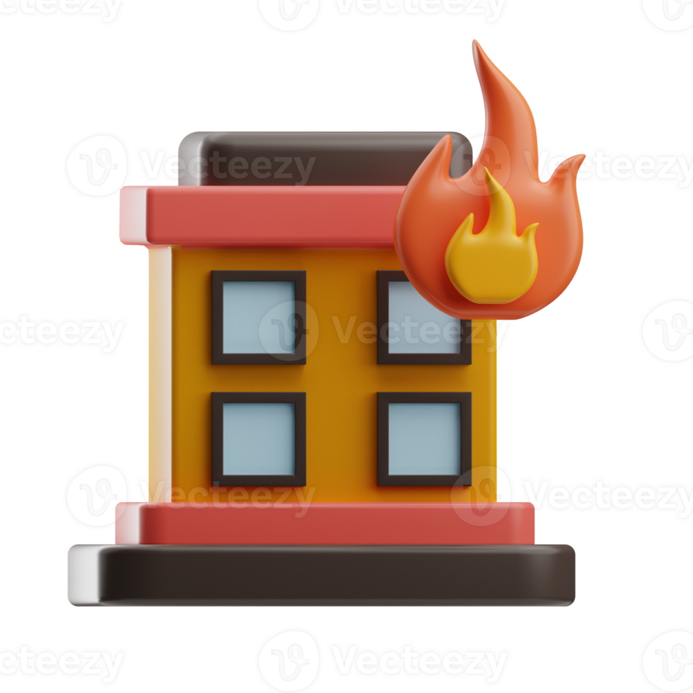 Firefighter Object Fire 3D Illustration png