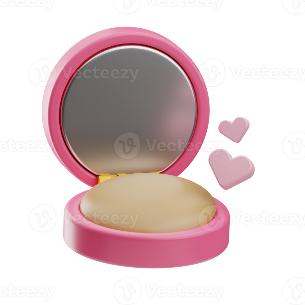 Wedding Object Make Up 3D Illustration png