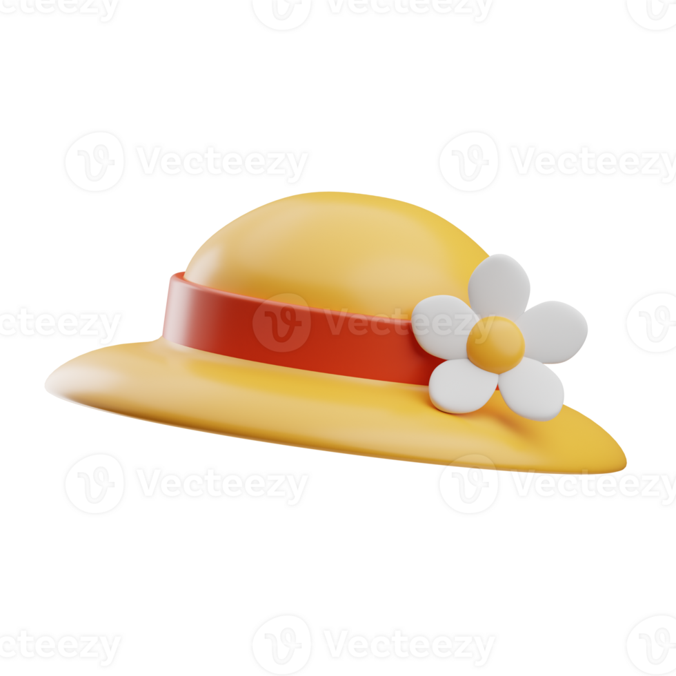 Season Time Object Pamela Hat 3D Illustration png
