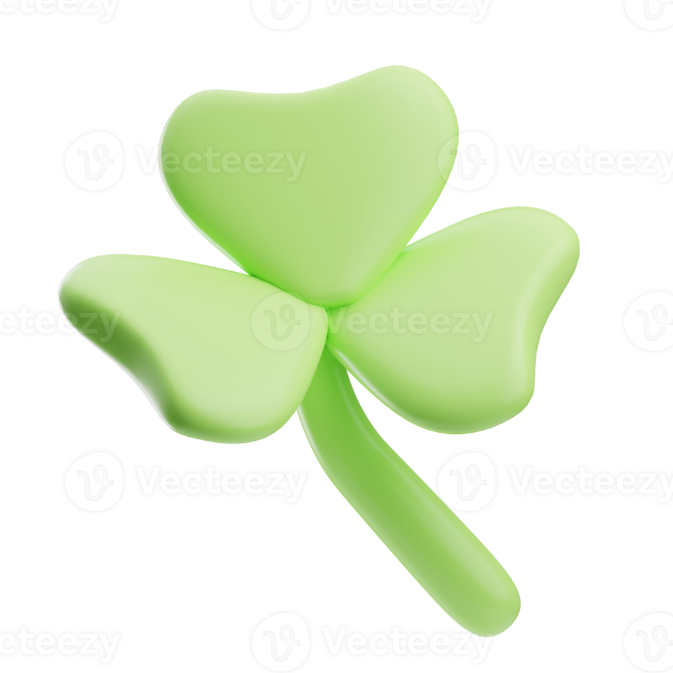 Season Time Object Clover 3D Illustration png