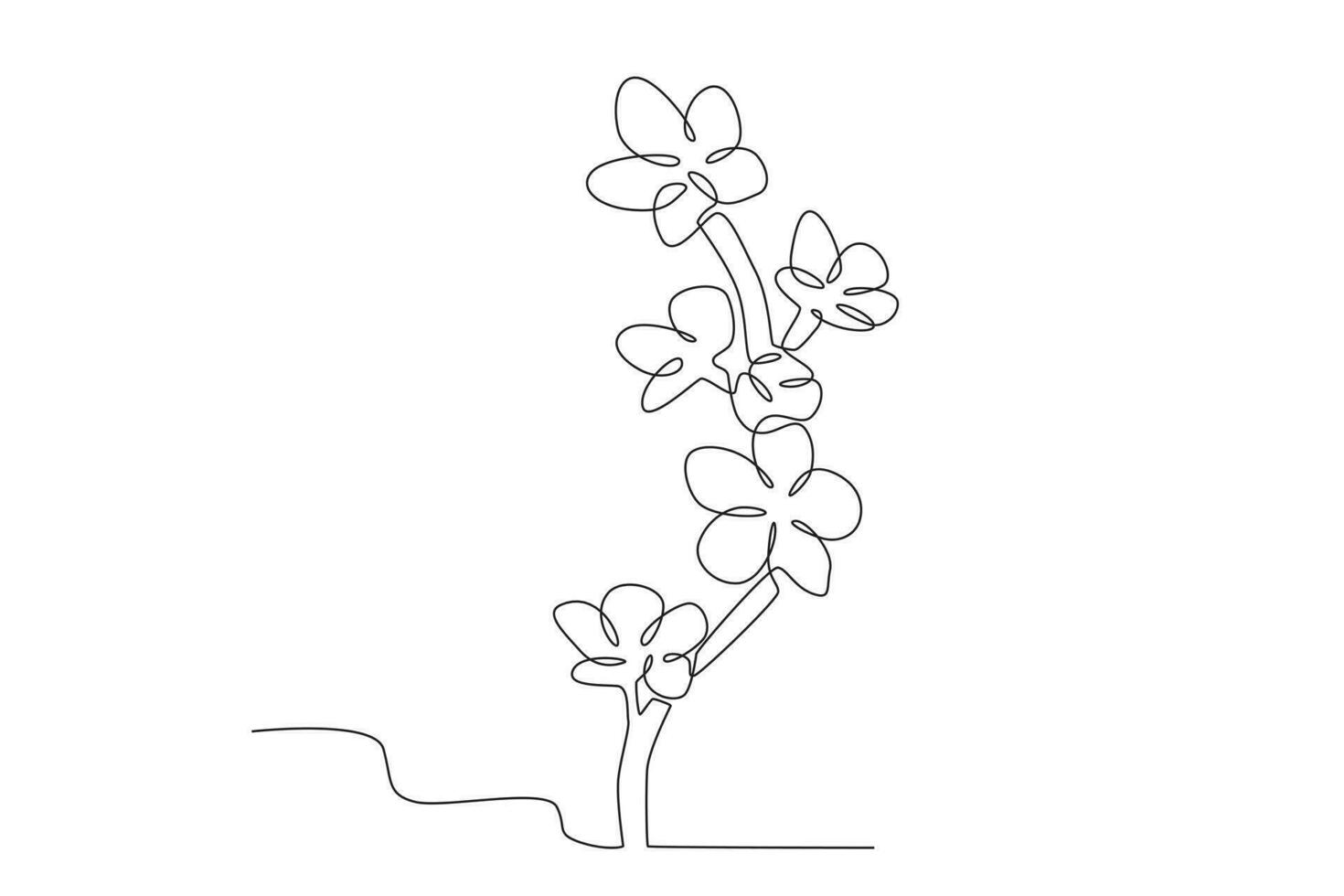 Cherry blossom branches vector