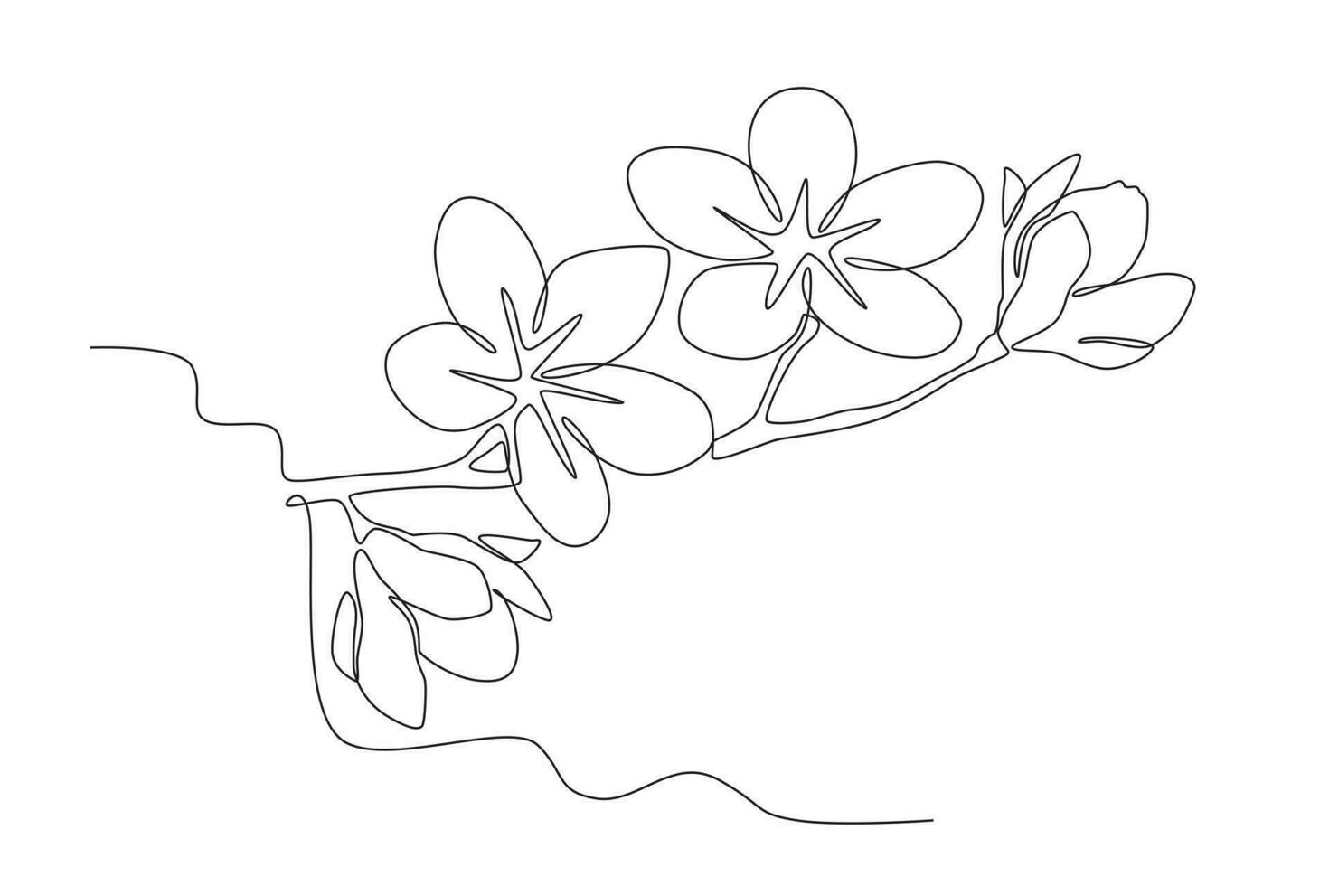 el belleza de Cereza flores vector