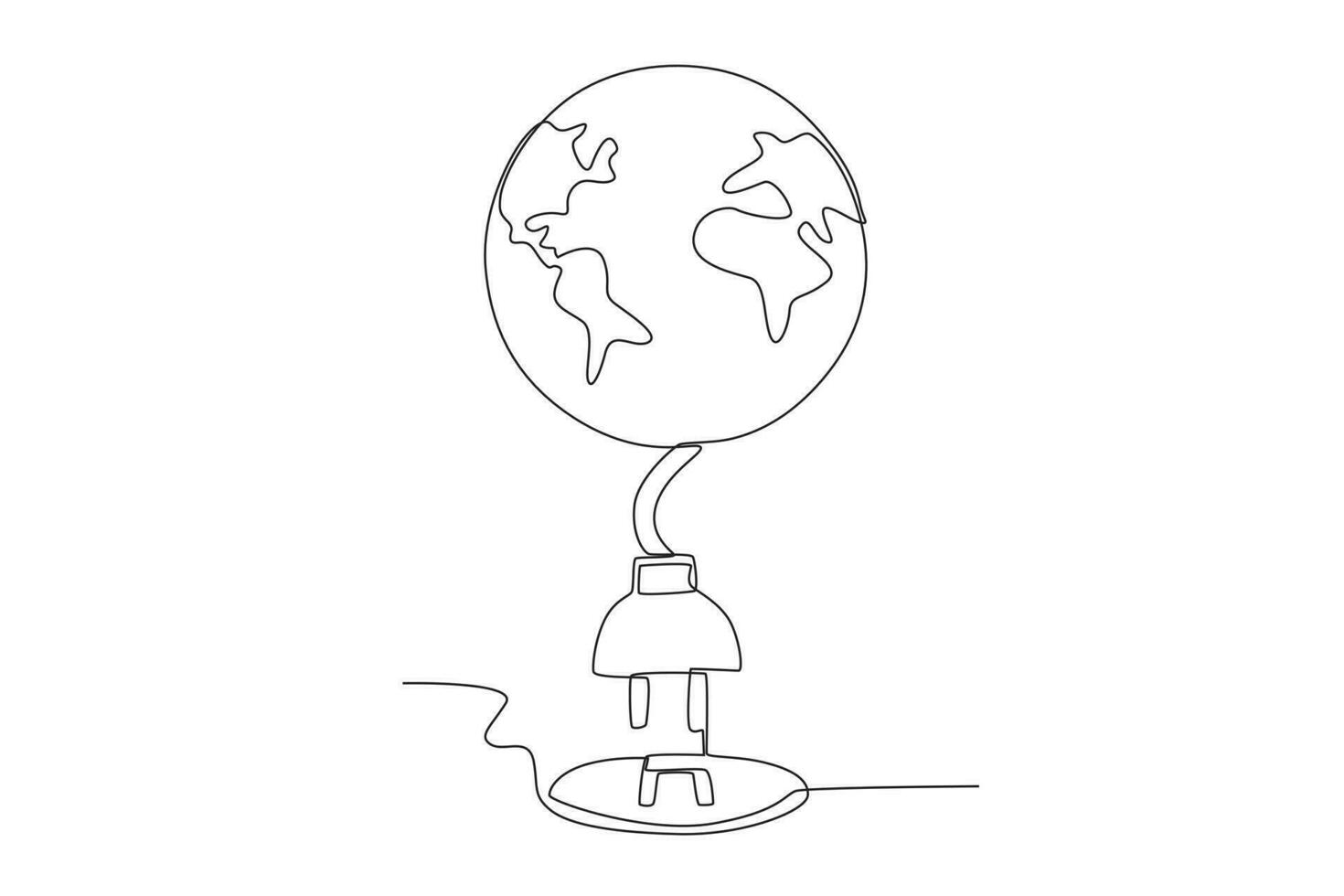 An earth and power plugs vector