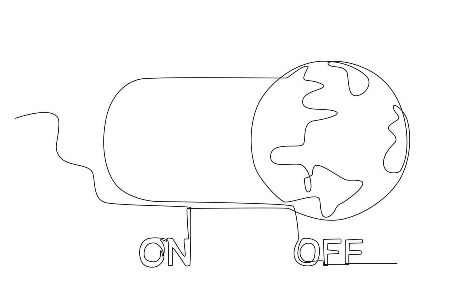 Light blackouts for climate change awareness vector