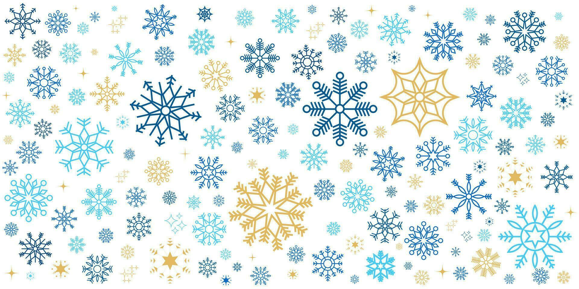 Winter and Christmas background with snowflakes. Christmas background for greeting card. New year and Christmas greeting card. White background. Vector illustration