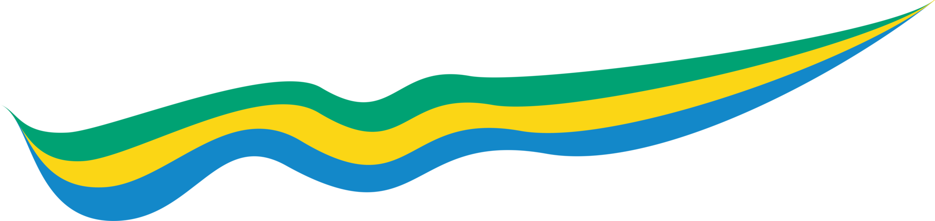 Gabon Flag Ribbon Shape png