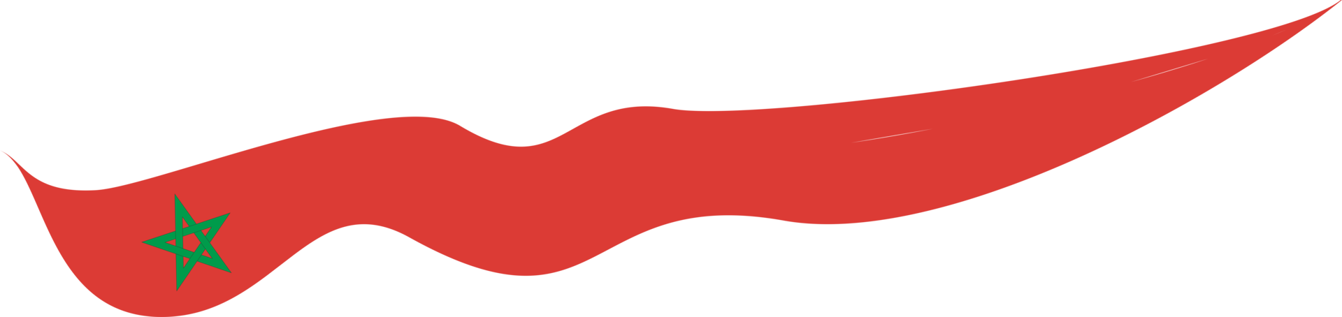 Morocco Flag Ribbon Shape png