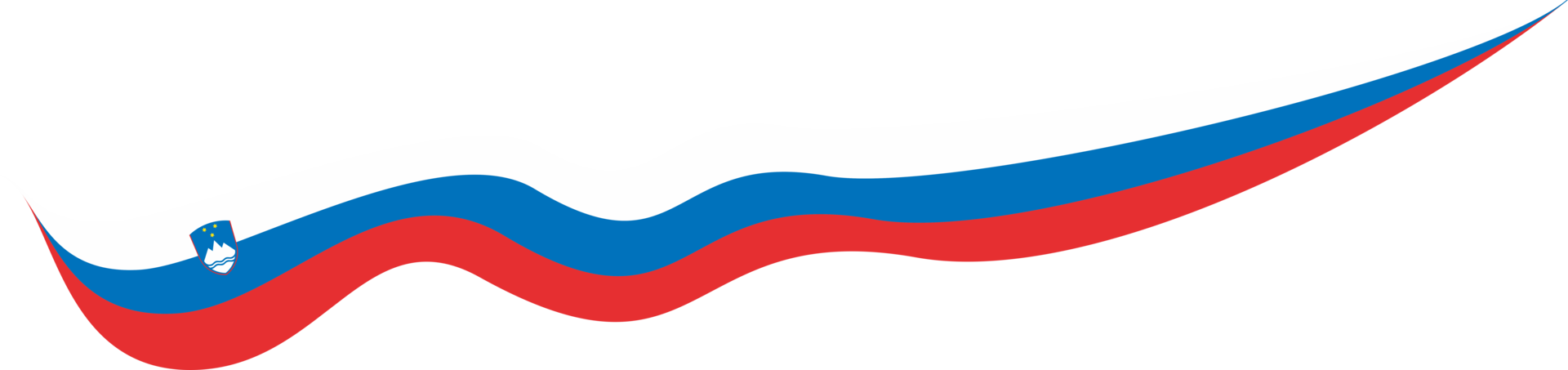 Slovenië vlag lint vorm png