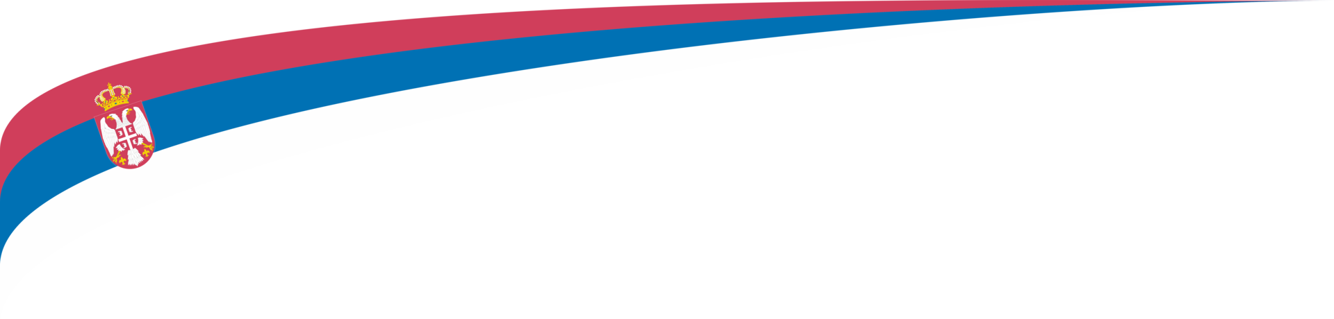 Serbia Flag Ribbon Shape png