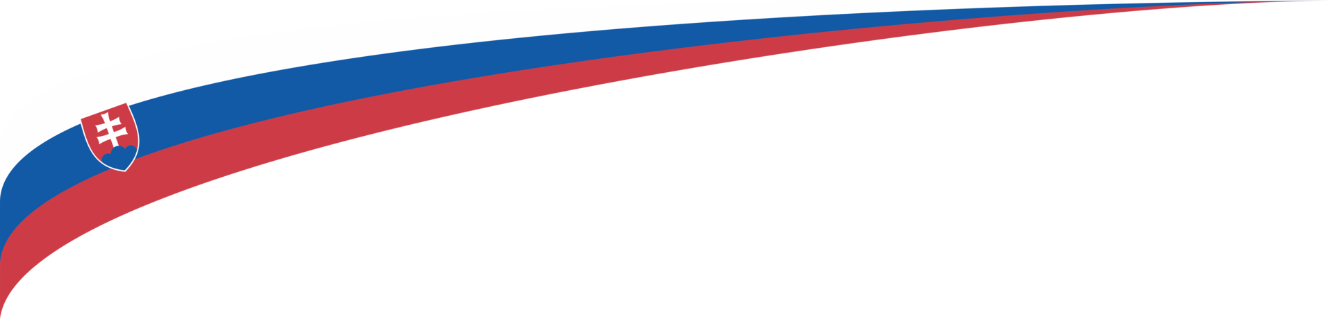 Slovakia Flag Ribbon Shape png