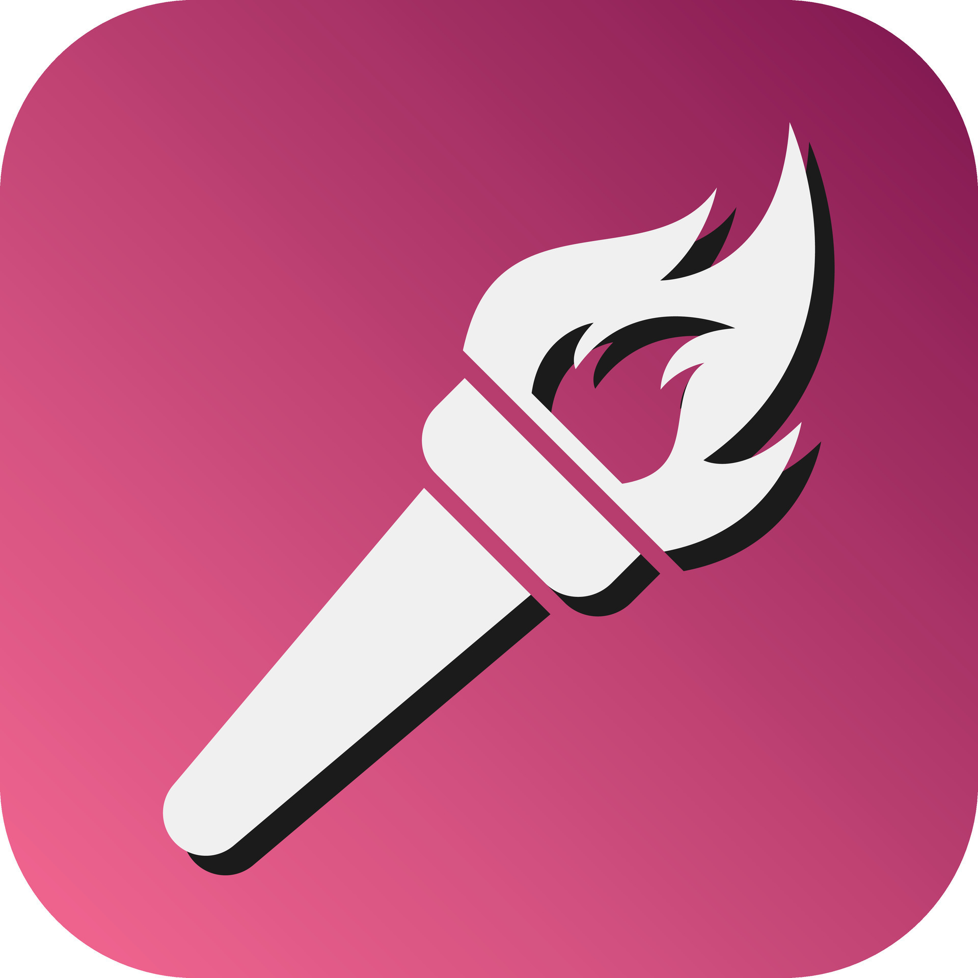 Torch Vector Glyph Gradient Background Icon For Personal And Commercial