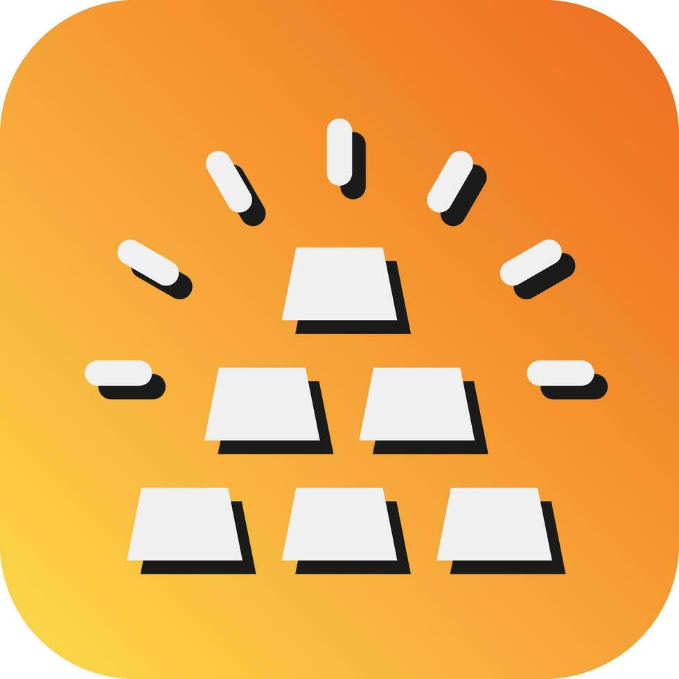Ingots Vector Glyph Gradient Background Icon For Personal And Commercial Use.