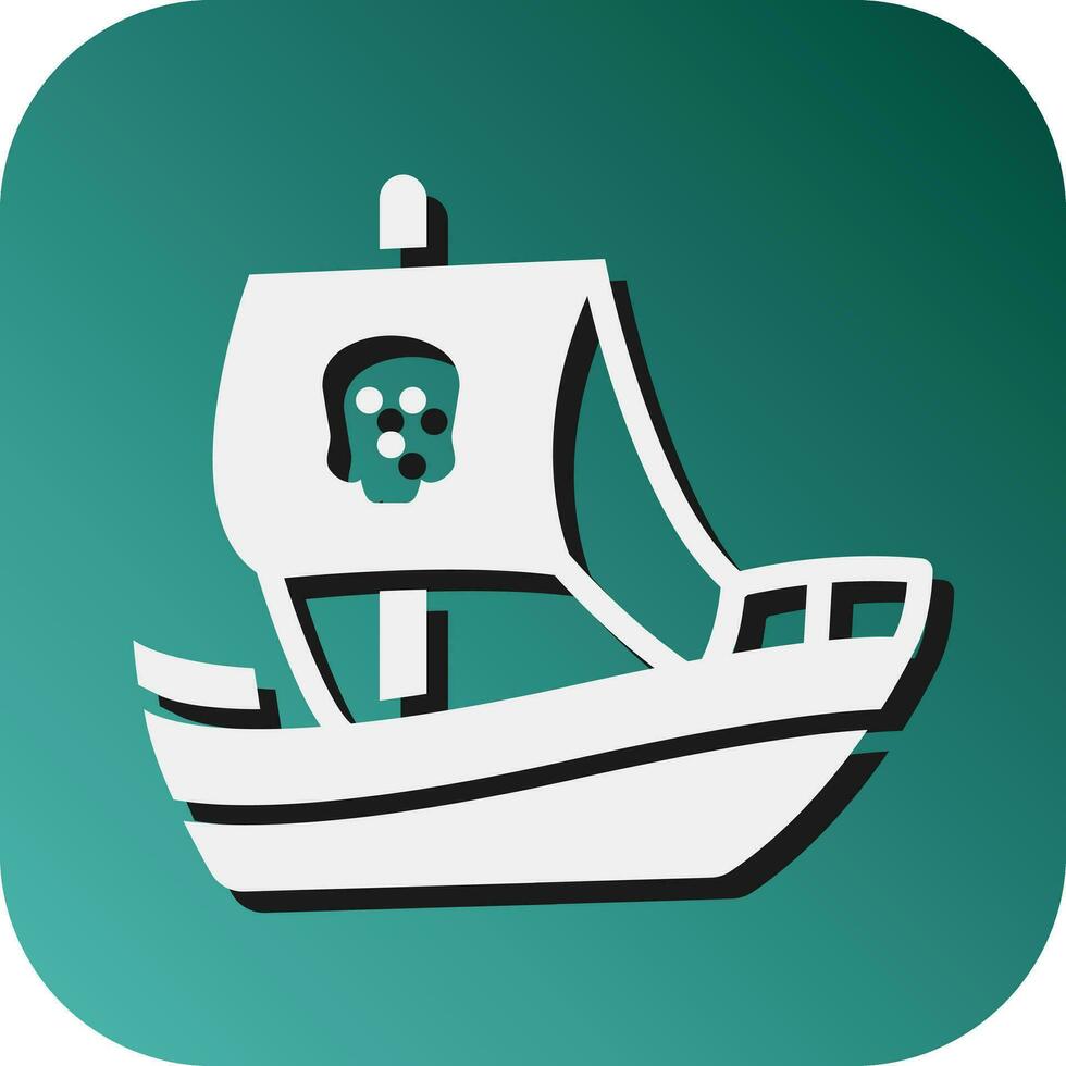 Ship Vector Glyph Gradient Background Icon For Personal And Commercial Use.