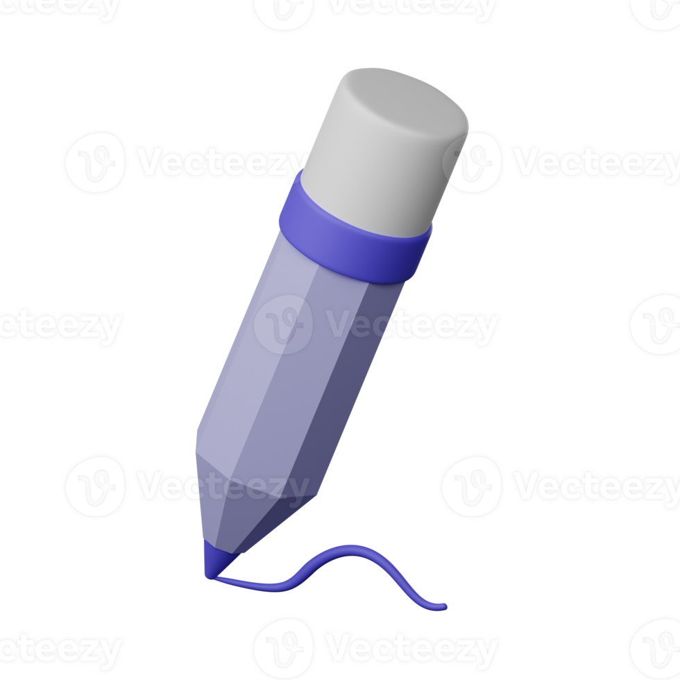 Pencil 3D Icon png