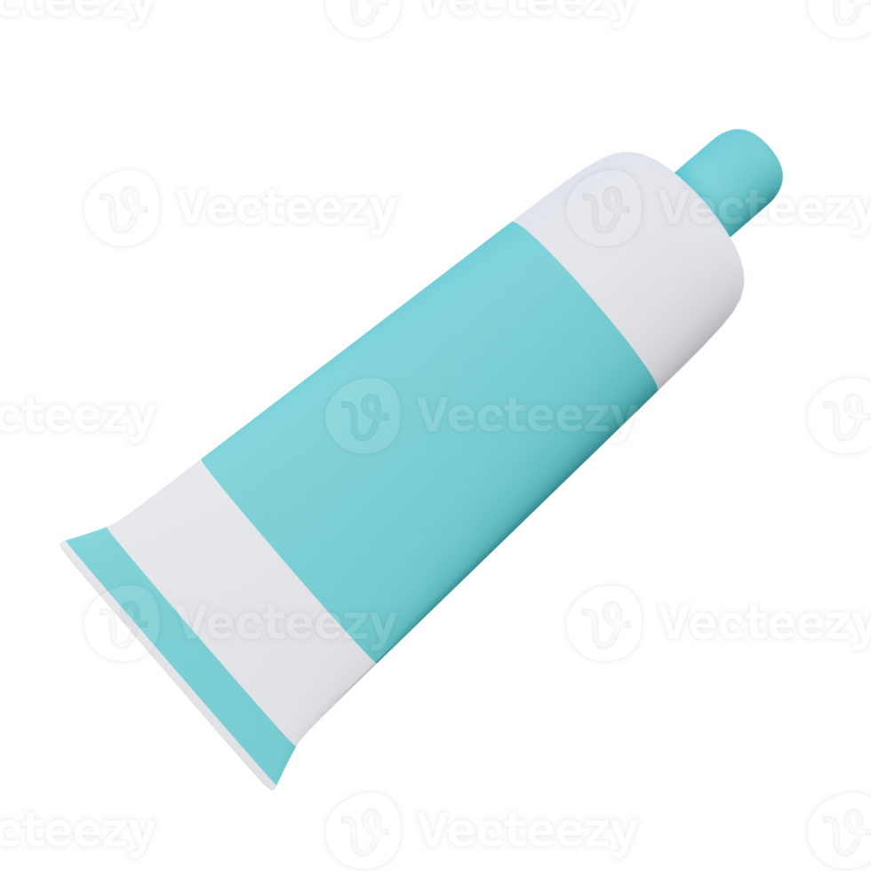 Tooth Paste 3D Icon Illustration png