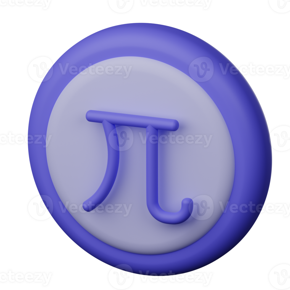 Pi 3D Icon png