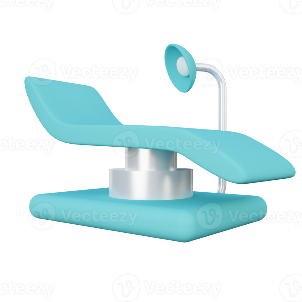 Dentist Chair 3D Icon Illustration png