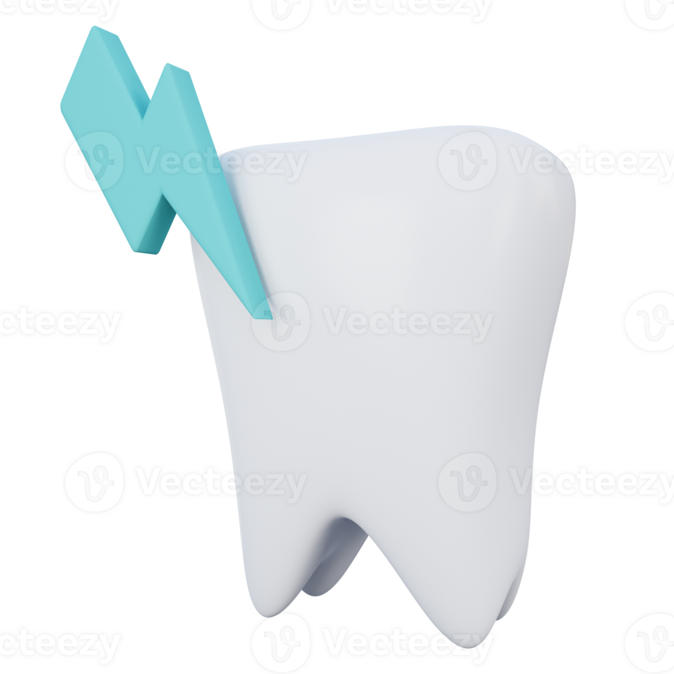 Tootache 3D Icon Illustration png