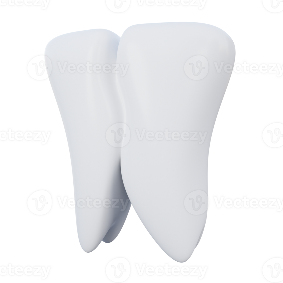 Broken Tooth 3D Icon Illustration png