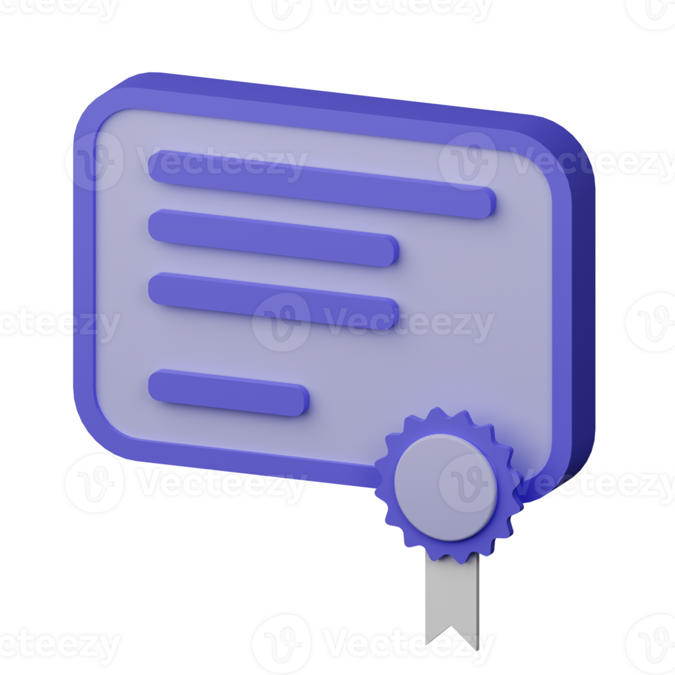 Diploma 3D Icon png