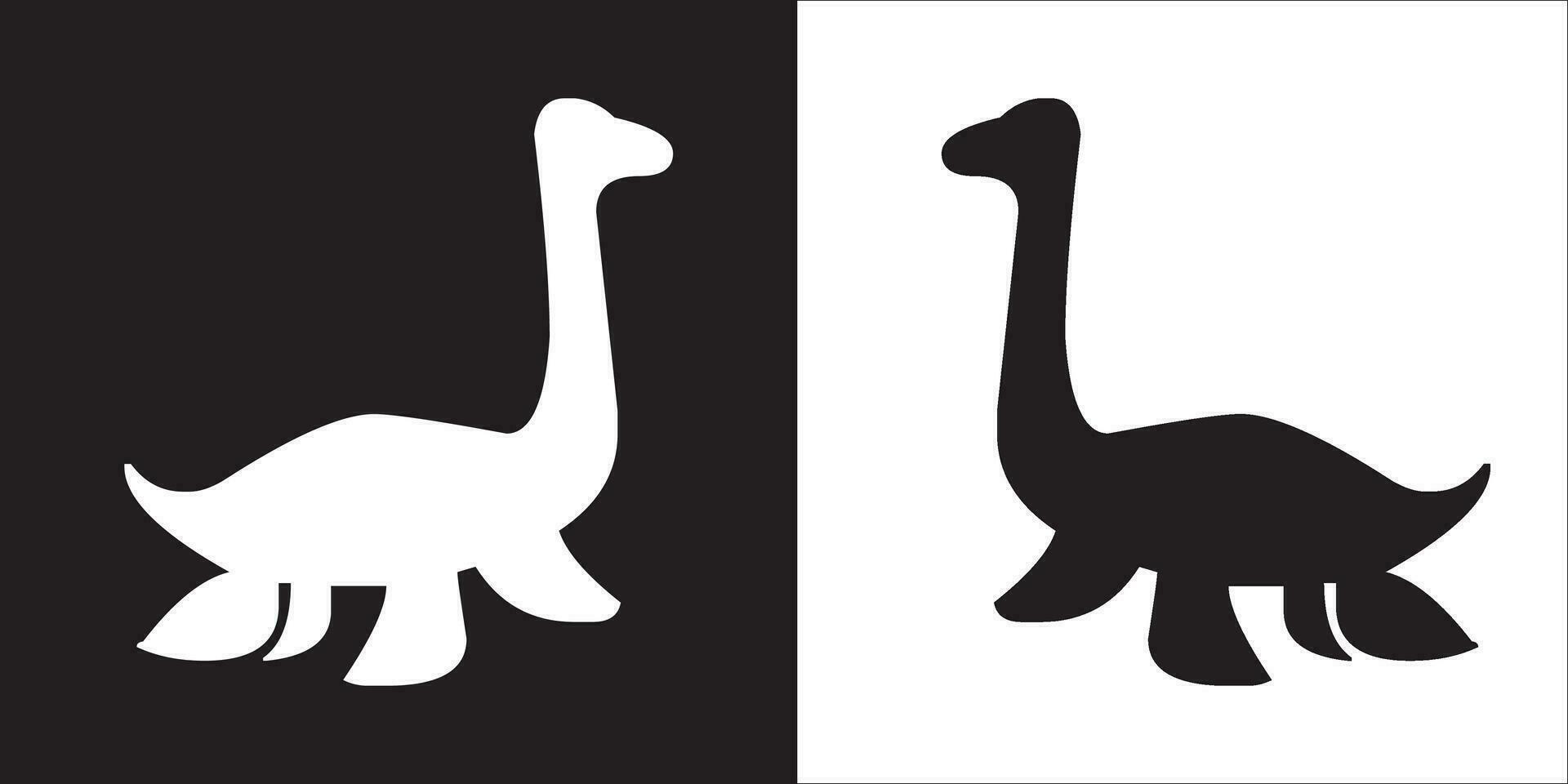 Illustration vector graphics of dinosaur icon