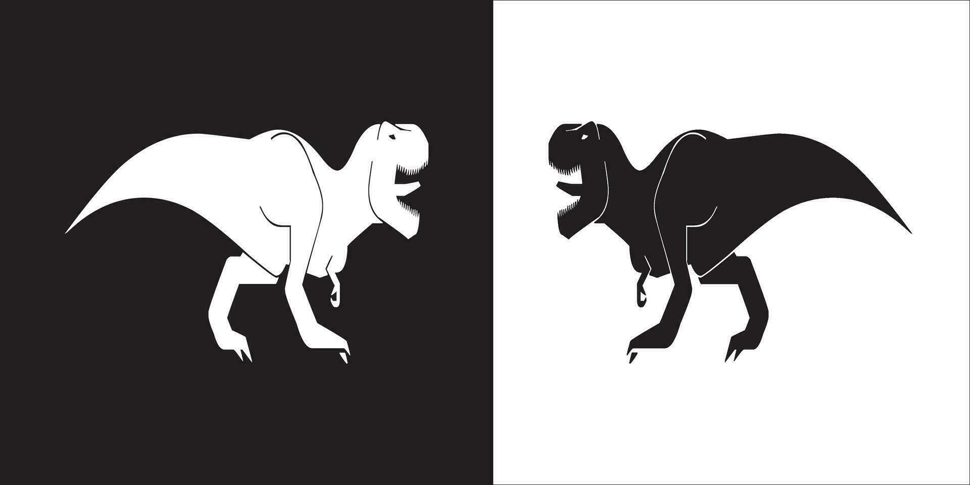 Illustration vector graphics of dinosaur icon