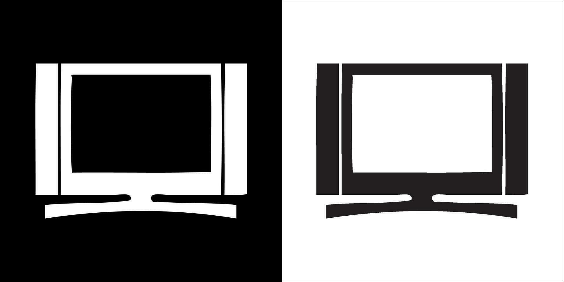 Illustration vector graphics of television icon