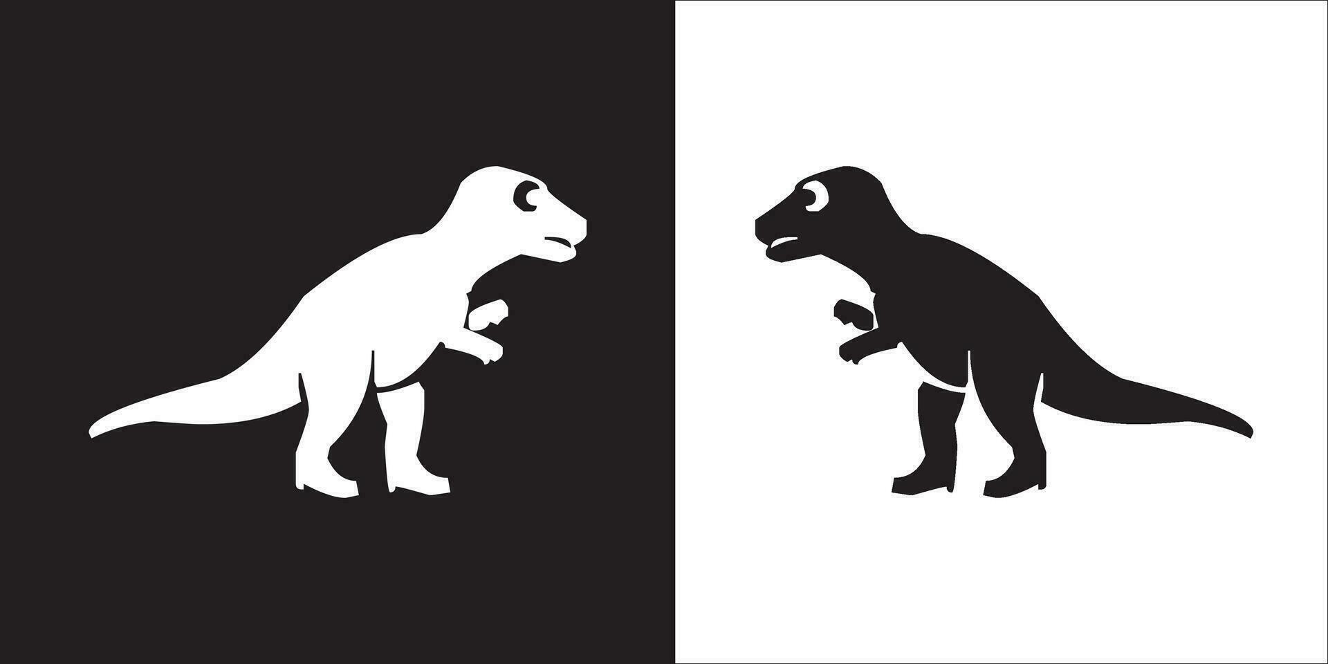 Illustration vector graphics of dinosaur icon