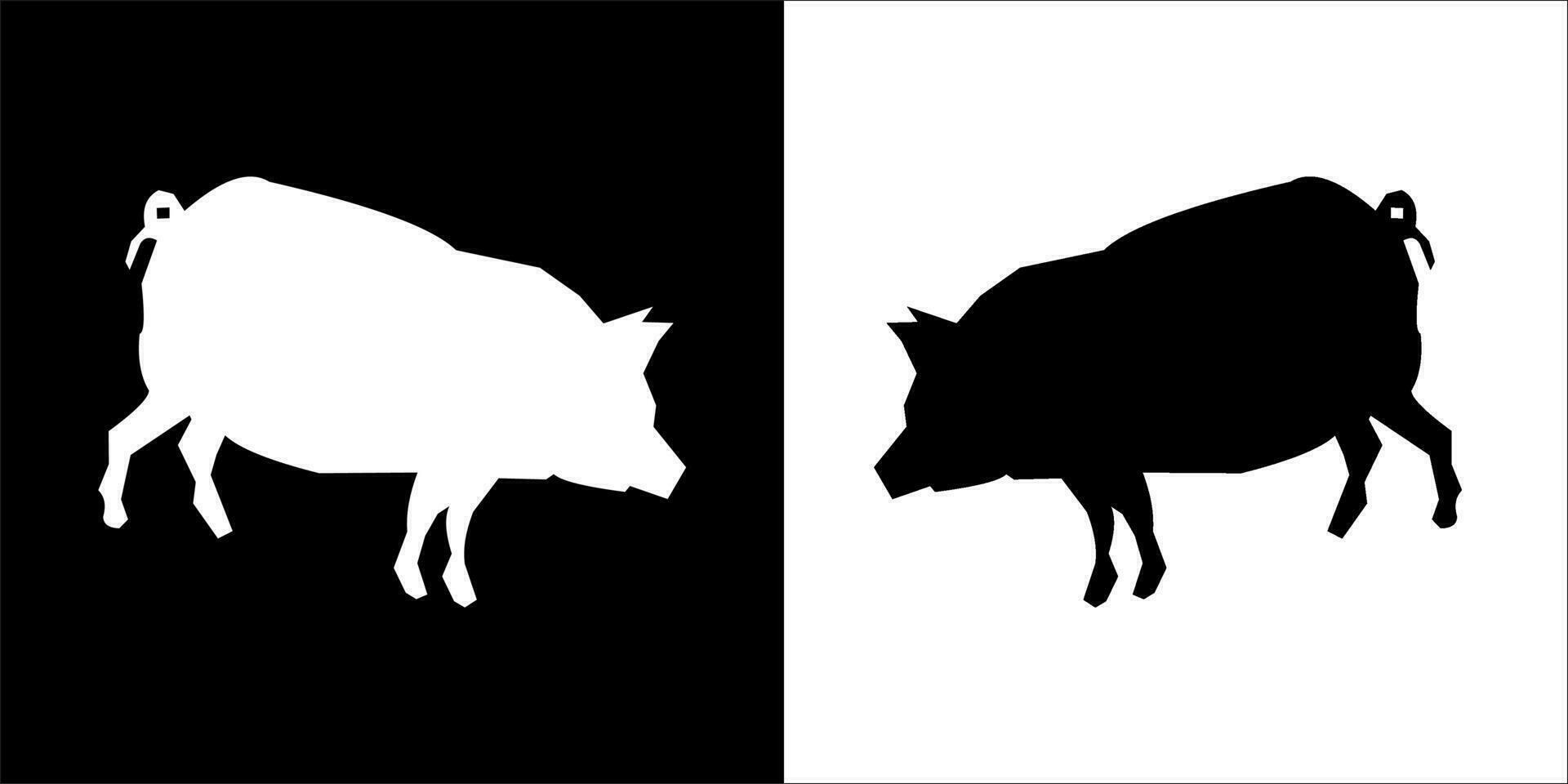 Illustration vector graphics of pig icon