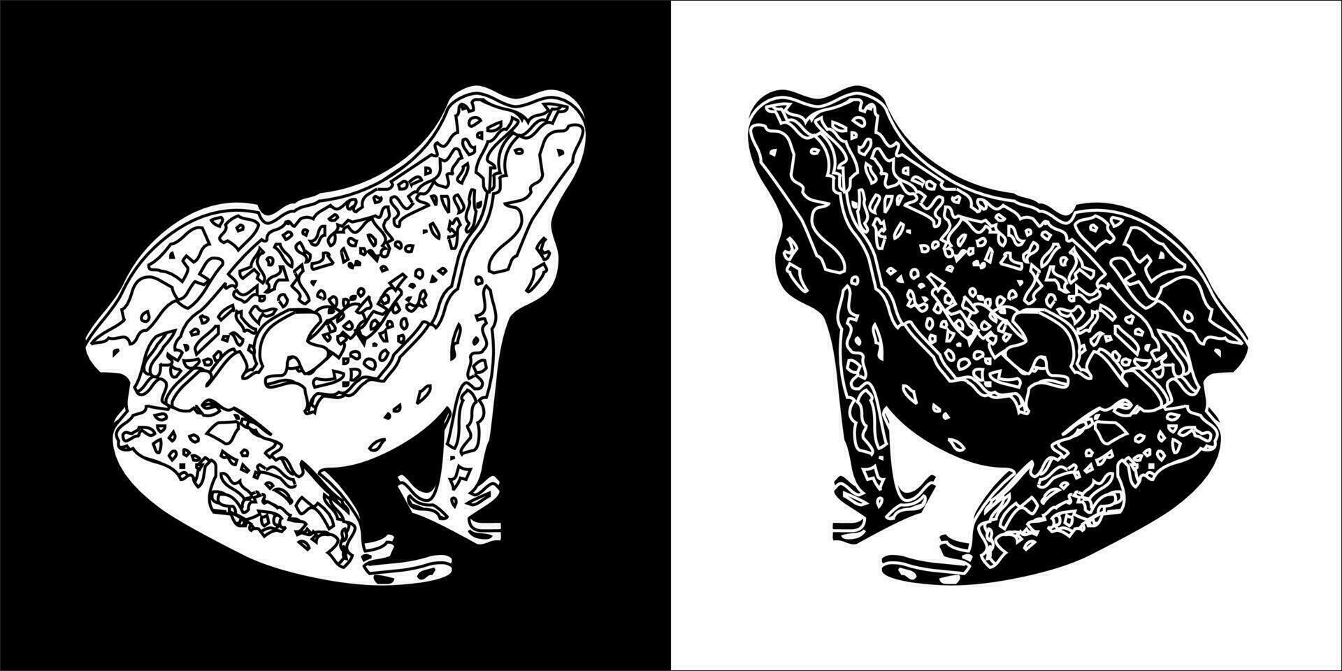 Illustration vector graphics of frog icon