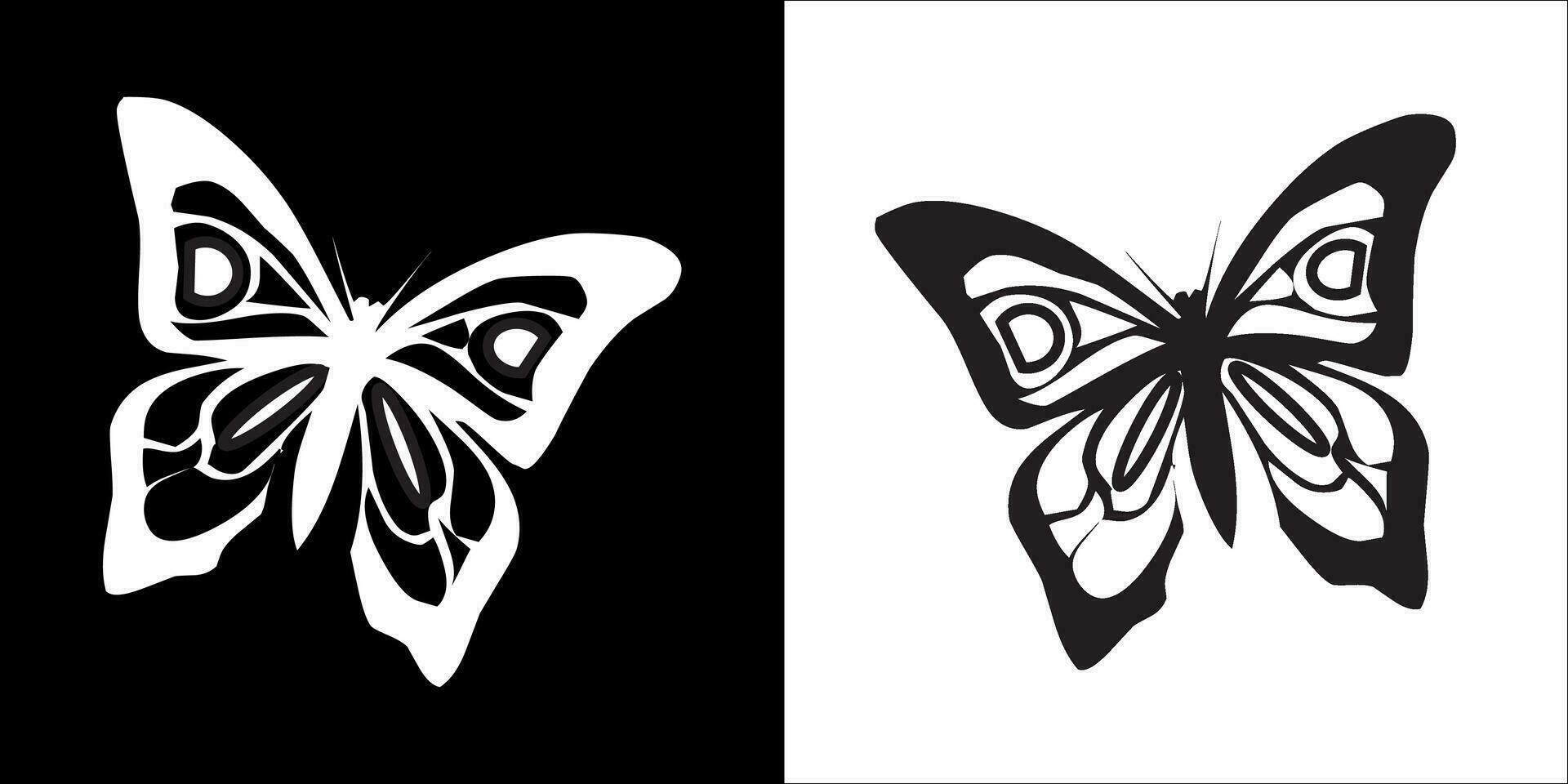 ilustración vector gráficos de mariposa icono