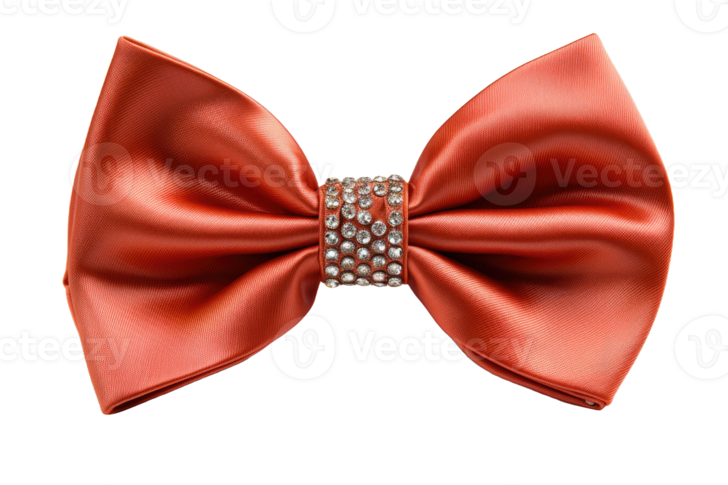 AI generated red ribbons tied in a bow professional photography png