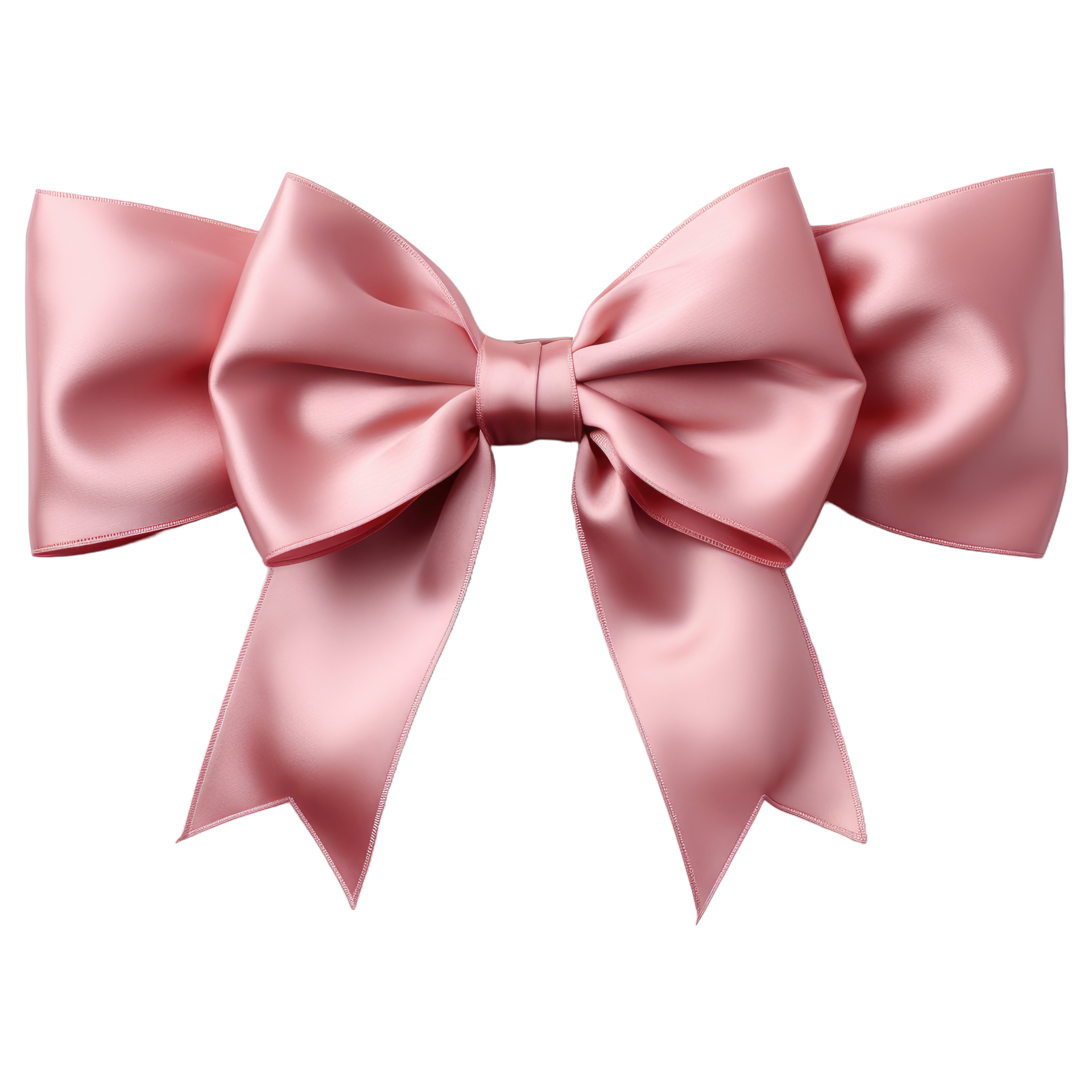 Pink ribbon bow. AI Generated 26694759 PNG