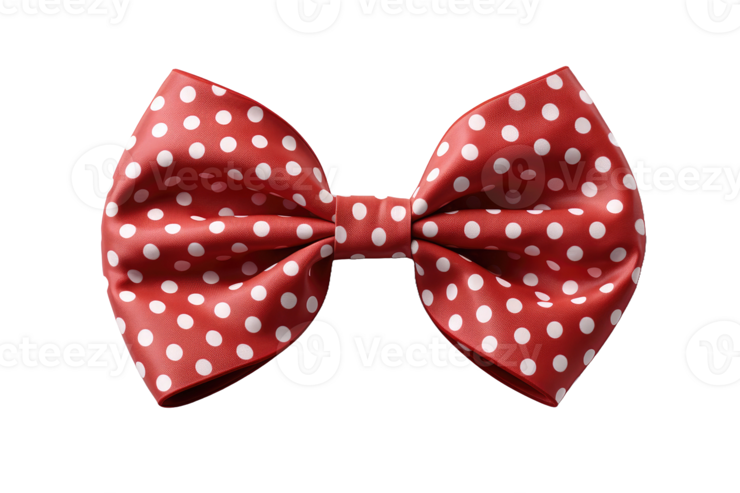 AI generated red ribbons tied in a bow professional photography png