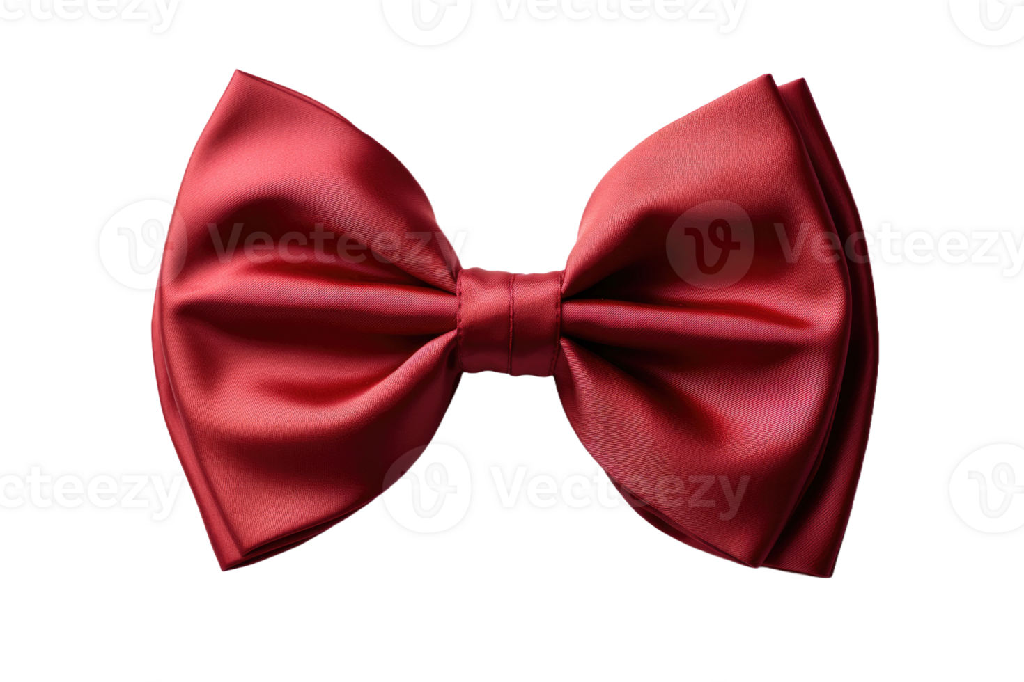AI generated red ribbons tied in a bow professional photography png