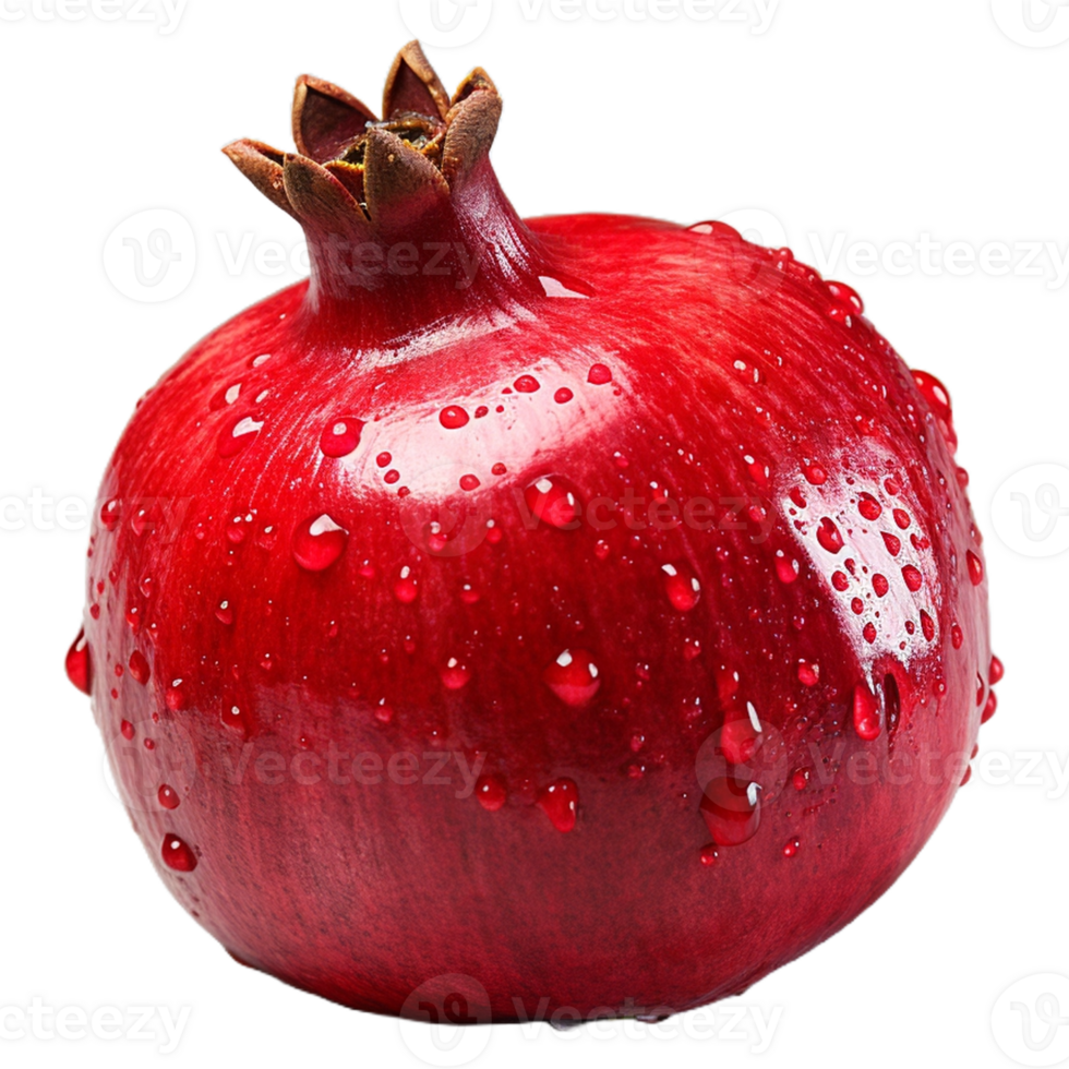 AI generated stock photo of pomegranate isolated png